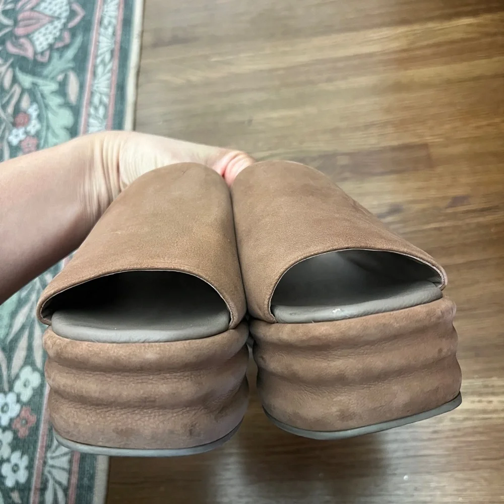 Free People Oak Platform Slide Sandals